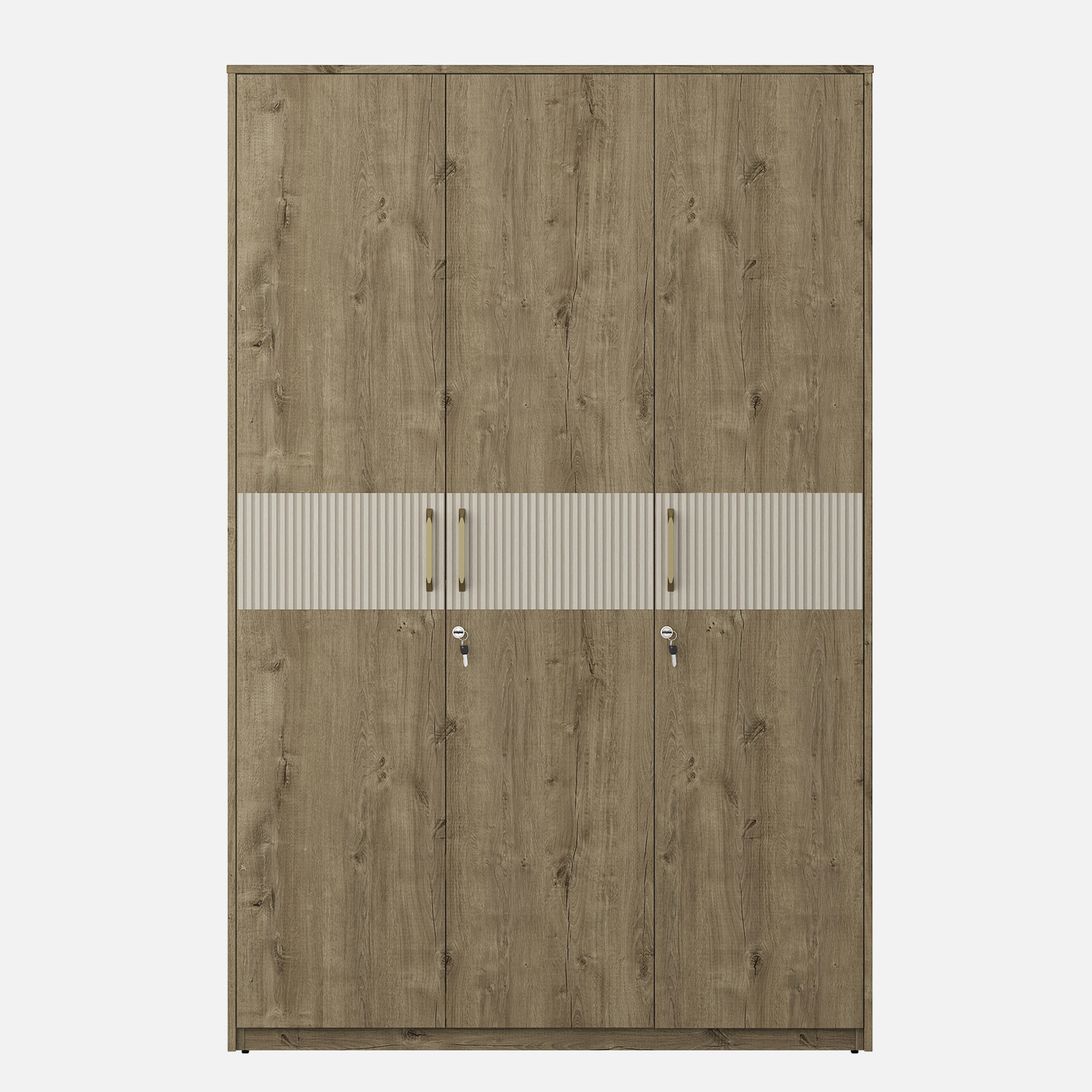 Gloria 3 Door Wardrobe- Sebastain Oak